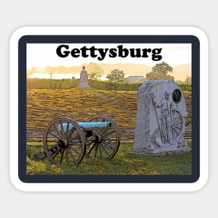 Gettysburg Battlefield Peach Orchard Area Sticker